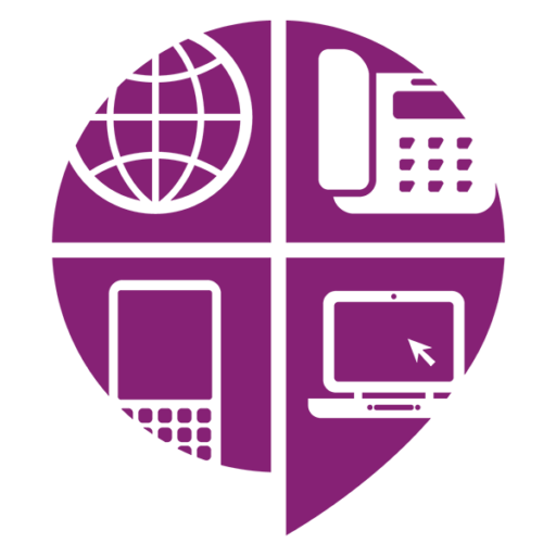 circular purple excalibur company logo
